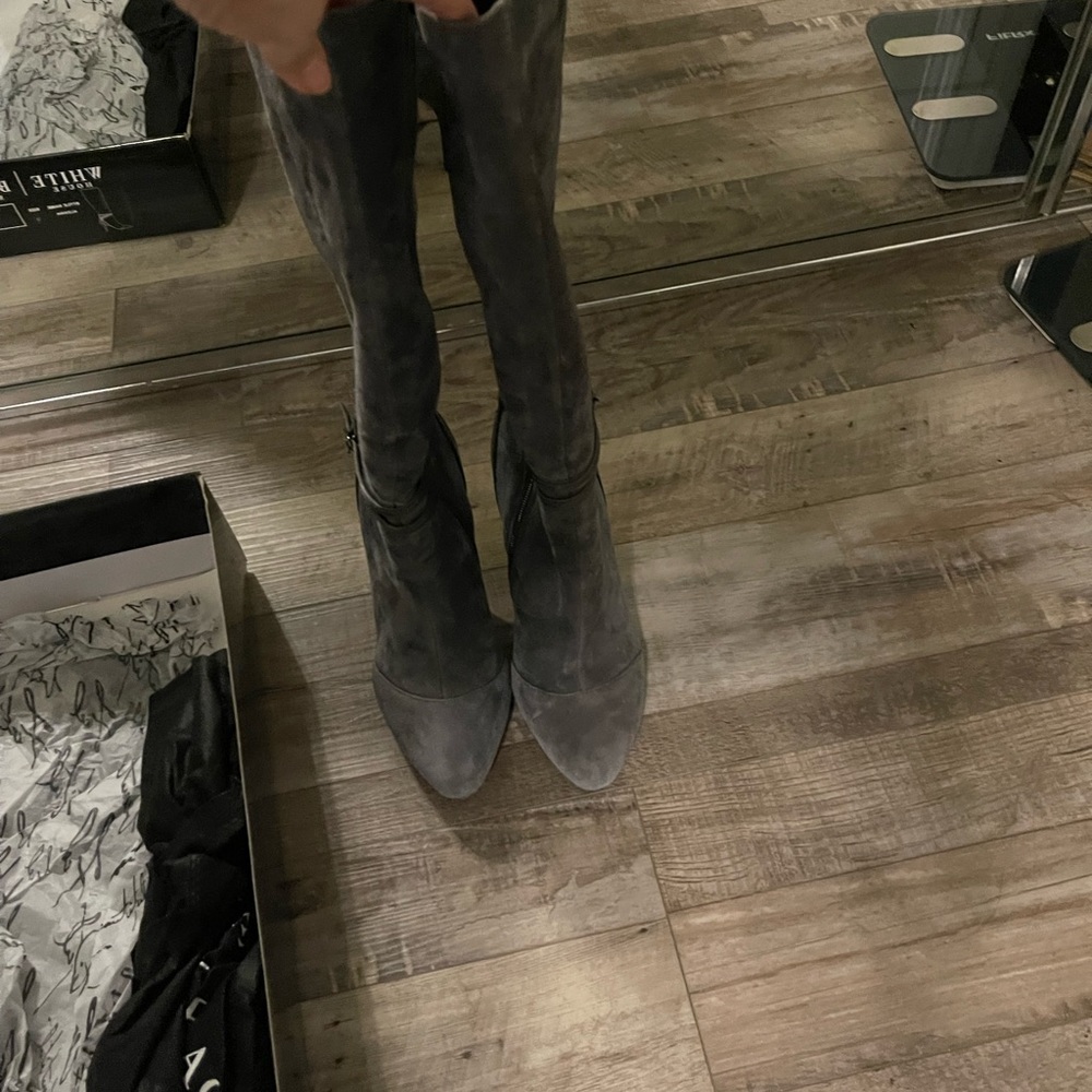 White House Black Market Suede Boots